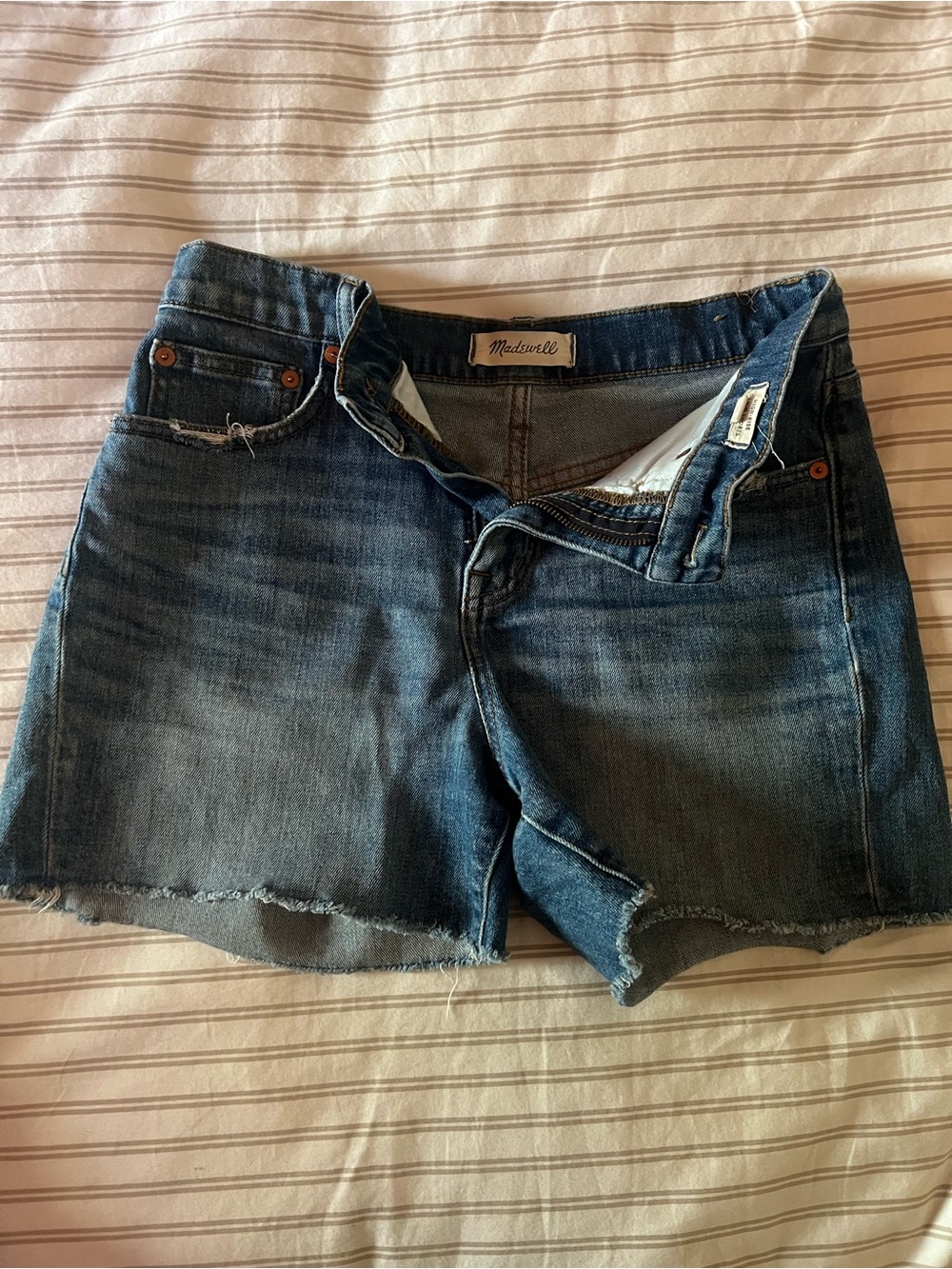 Madewell Dark Blue Denim Jean Shorts